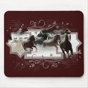 Winter Horses Mousepad