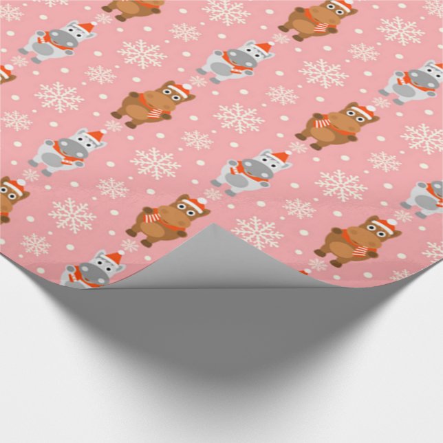 Winter Horses Wrapping Paper (Corner)