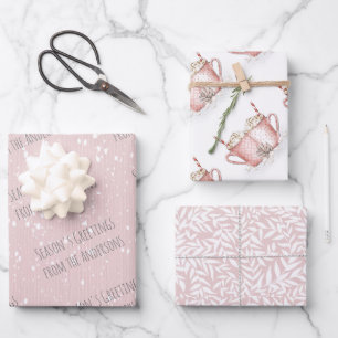 Winter Hot Cocoa Holiday Paper with Name