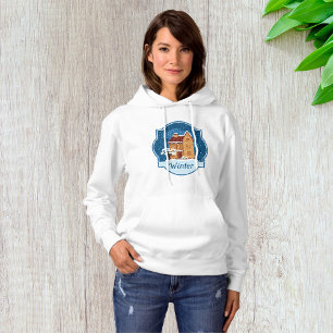 Winter House In The Snow Hoodie