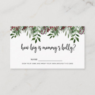 Winter how big is mummy's belly  enclosure card