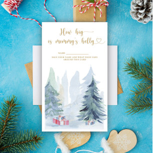 Winter how big is mummy's belly enclosure card