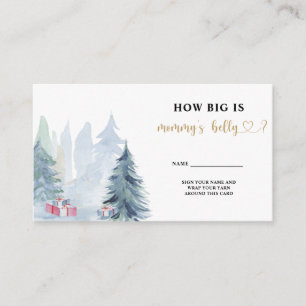 Winter how big is mummy's belly enclosure card