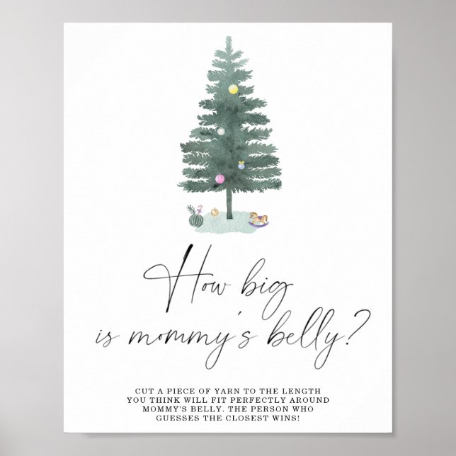 Winter how big is mummy's belly game poster (Front)