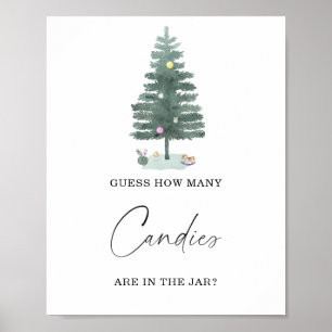 Winter how many candies Poster