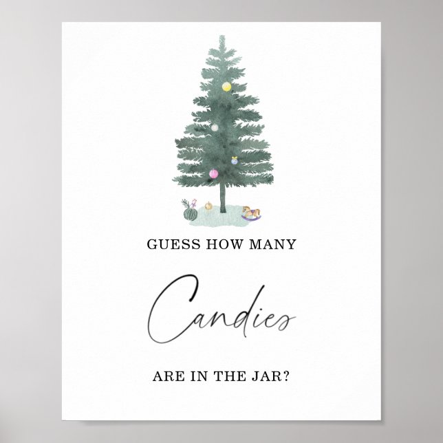 Winter how many candies Poster (Front)