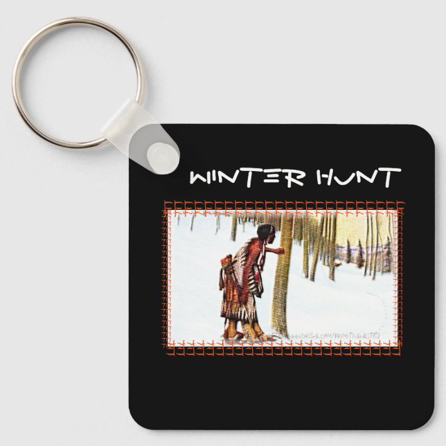 "Winter Hunt" Key Ring (Front)