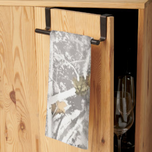 Winter Hunting Camouflage Look Tea Towel