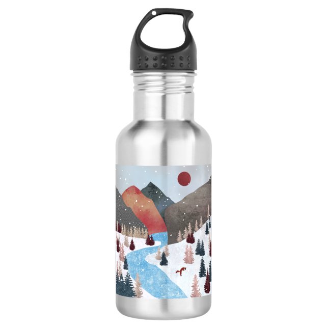 Winter Hunting Fox 532 Ml Water Bottle (Front)