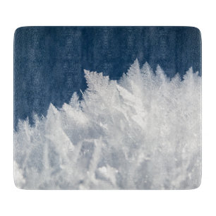 Winter Ice Crystals Cutting Board
