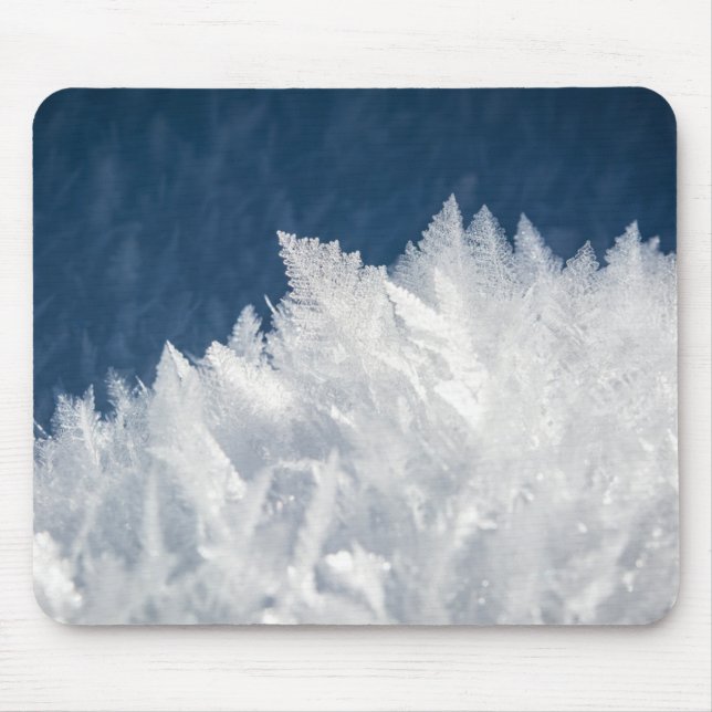 Winter Ice Crystals Mouse Mat (Front)