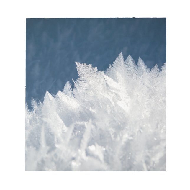 Winter Ice Crystals Notepad (Front)