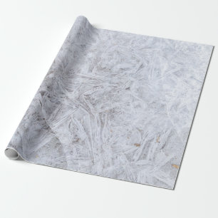 Winter Ice Crystals Wrapping Paper