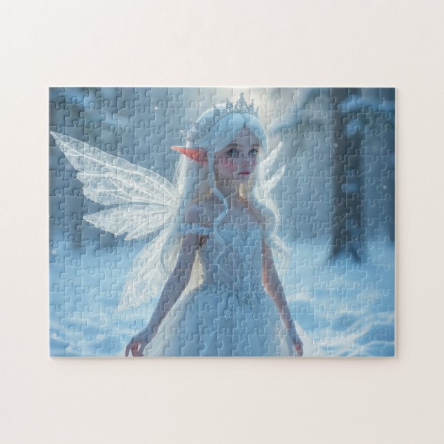 Winter Ice Fairy Princess Jigsaw Puzzle (Horizontal)