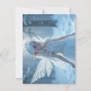 Winter Ice Fairy Princess Postcard