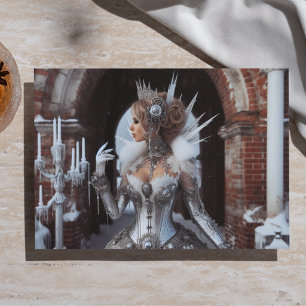 Winter Ice Queen Steampunk Victorian Industrial Tissue Paper