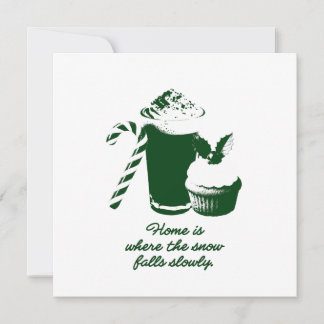 Winter illustration holiday card