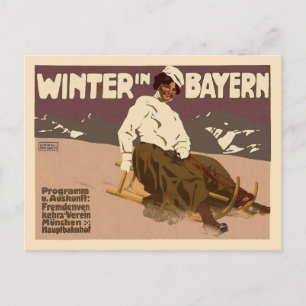 Winter In Bayern Postcard