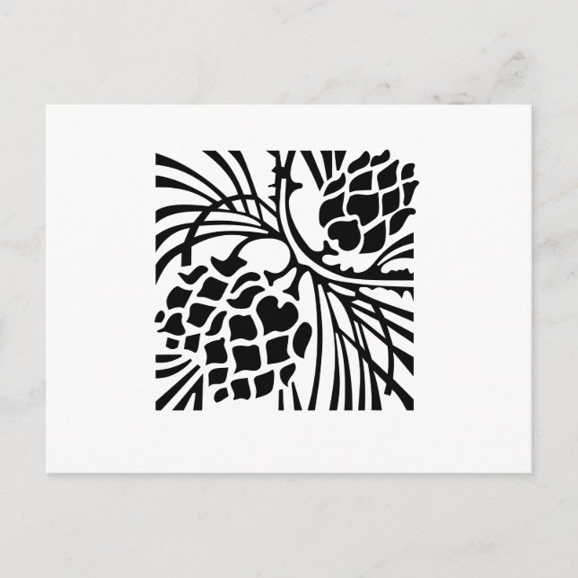 winter in black and white ll postcard (Front)