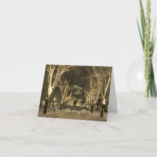 Winter In Boston - Park Scene Holiday Card