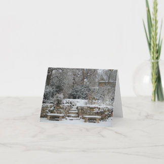 Winter in France Holiday Card