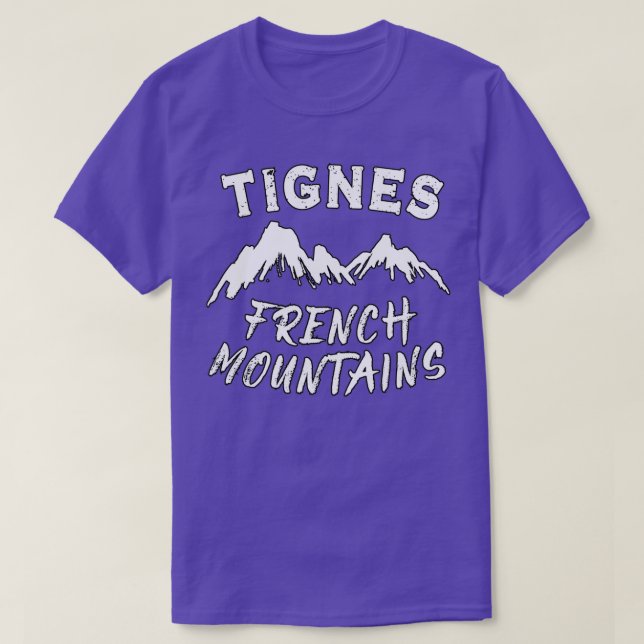 Winter In French Tignes T-Shirt (Design Front)