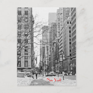 Winter in Front of NY Penn Station Postcard