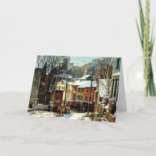 Winter in Gloucester, Massachusetts Card