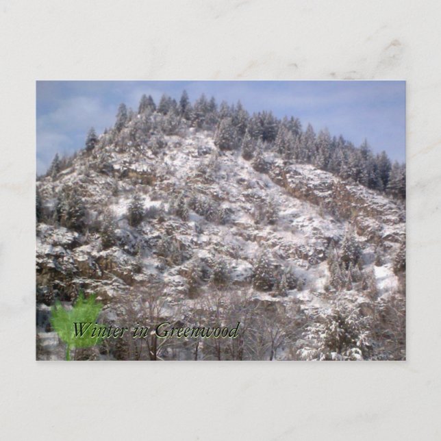 Winter In Greenwood Postcard (Front)
