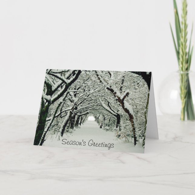 Winter in Heaton Park Holiday Card (Front)