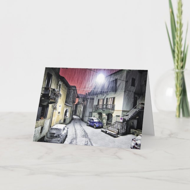 Winter in Italy Christmas Card (Front)