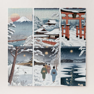 Winter in Japan Shirt Jigsaw Puzzle