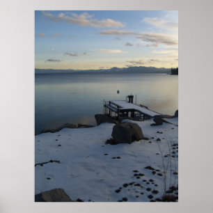 winter in lake tahoe poster
