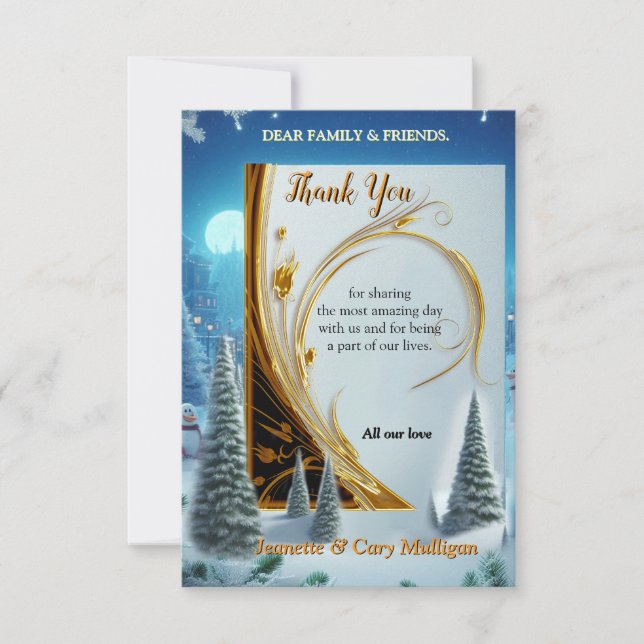 WINTER  in Magical Wonderland RSVP Card (Front)