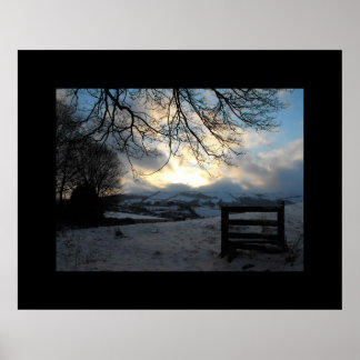 Winter in Mid Wales Poster