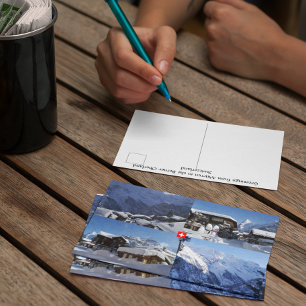 WInter in Mürren - Berner Oberland, Switzerland Postcard