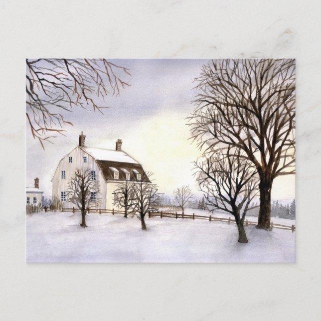 Winter in New England Postcard (Front)