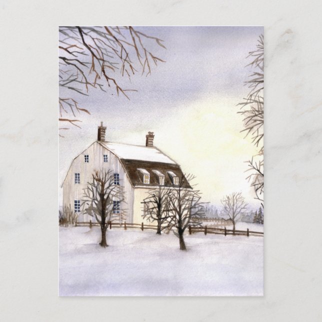Winter in New England Postcard (Front)