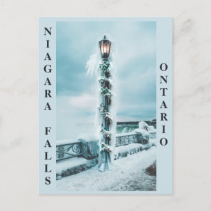 Winter in Niagara Falls Ontario Canada Postcard