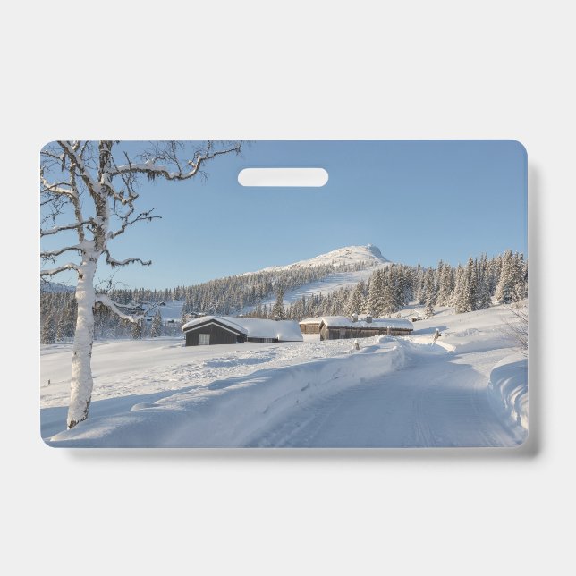 Winter in Norway ID Badge (Front)
