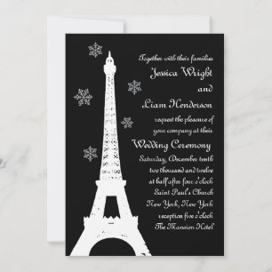 Winter in Paris Wedding Invitation