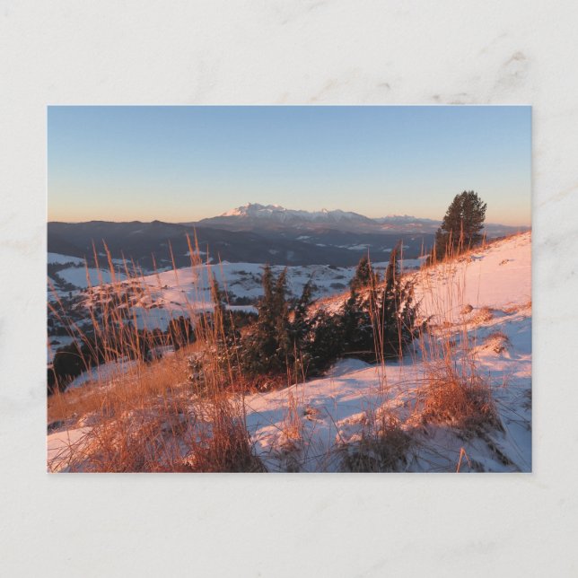 Winter in Pieniny mountains Postcard (Front)