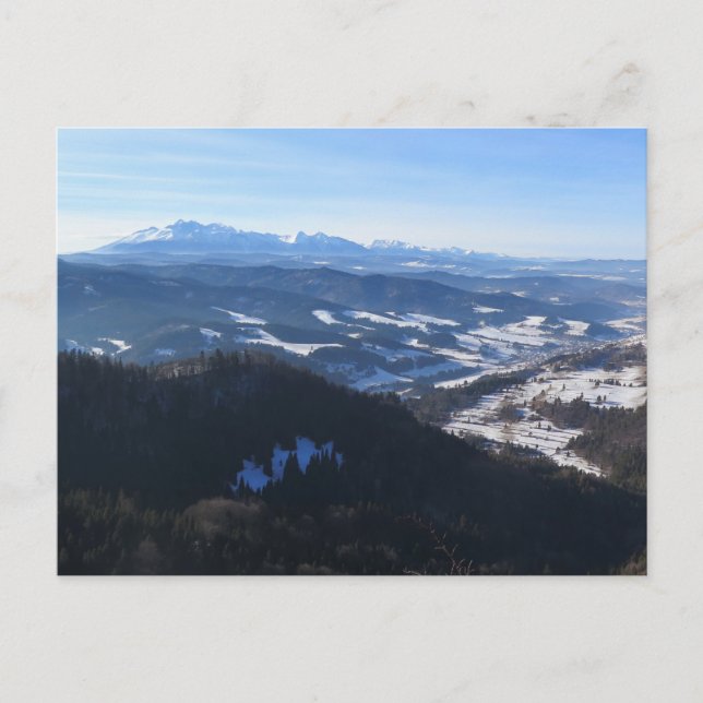 Winter in Pieniny Postcard (Front)