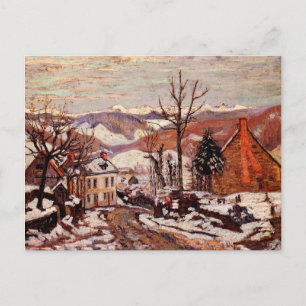 Winter in Saint Sauves d'Auvergne Postcard