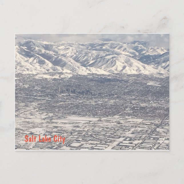 Winter in Salt Lake City Postcard (Front)