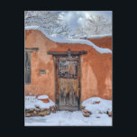 Winter in Santa Fe, New Mexico Holiday Postcard<br><div class="desc">Winter in the Historic District of Santa Fe,  New Mexico</div>
