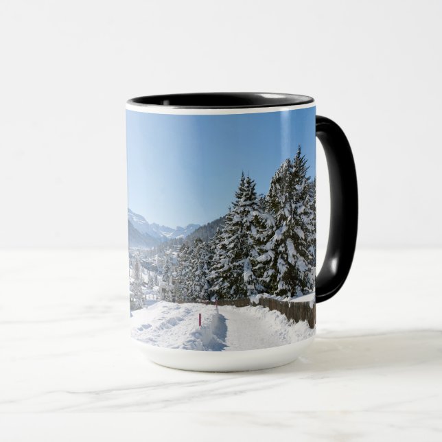 Winter in St. Moritz Mug (Front Right)