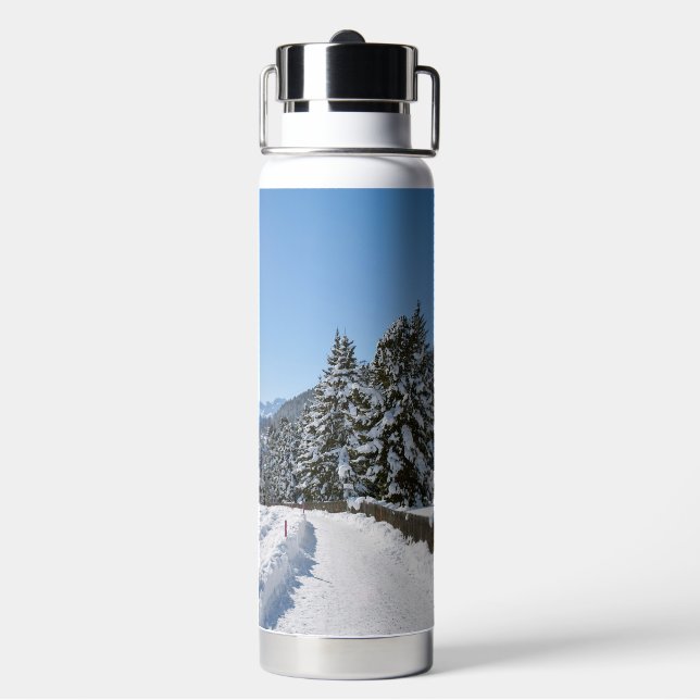 Winter in St. Moritz Water Bottle (Back)