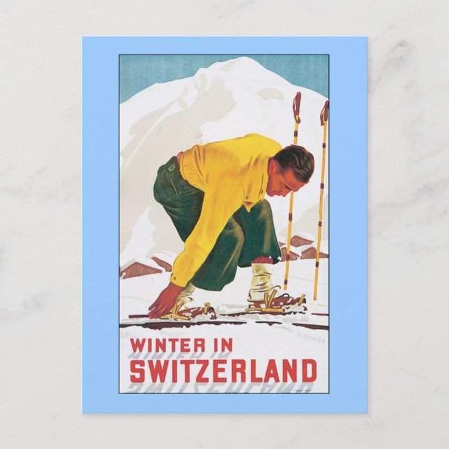 Winter in Switzerland Postcard (Front)