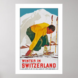 Winter in Switzerland Poster